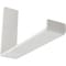 Ekena Millwork Steel Hanging Shelf Bracket, Hammered White 2"W x 10"D x 6 1/2"H BKTM02X10X06HSHWH - alternate 1